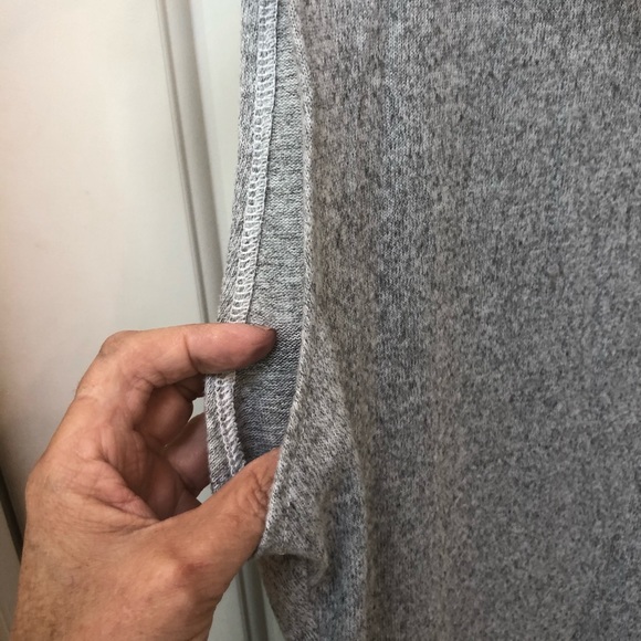 Bodycon dress sleeveless T-neck, heather gray, SzS - Picture 5 of 6